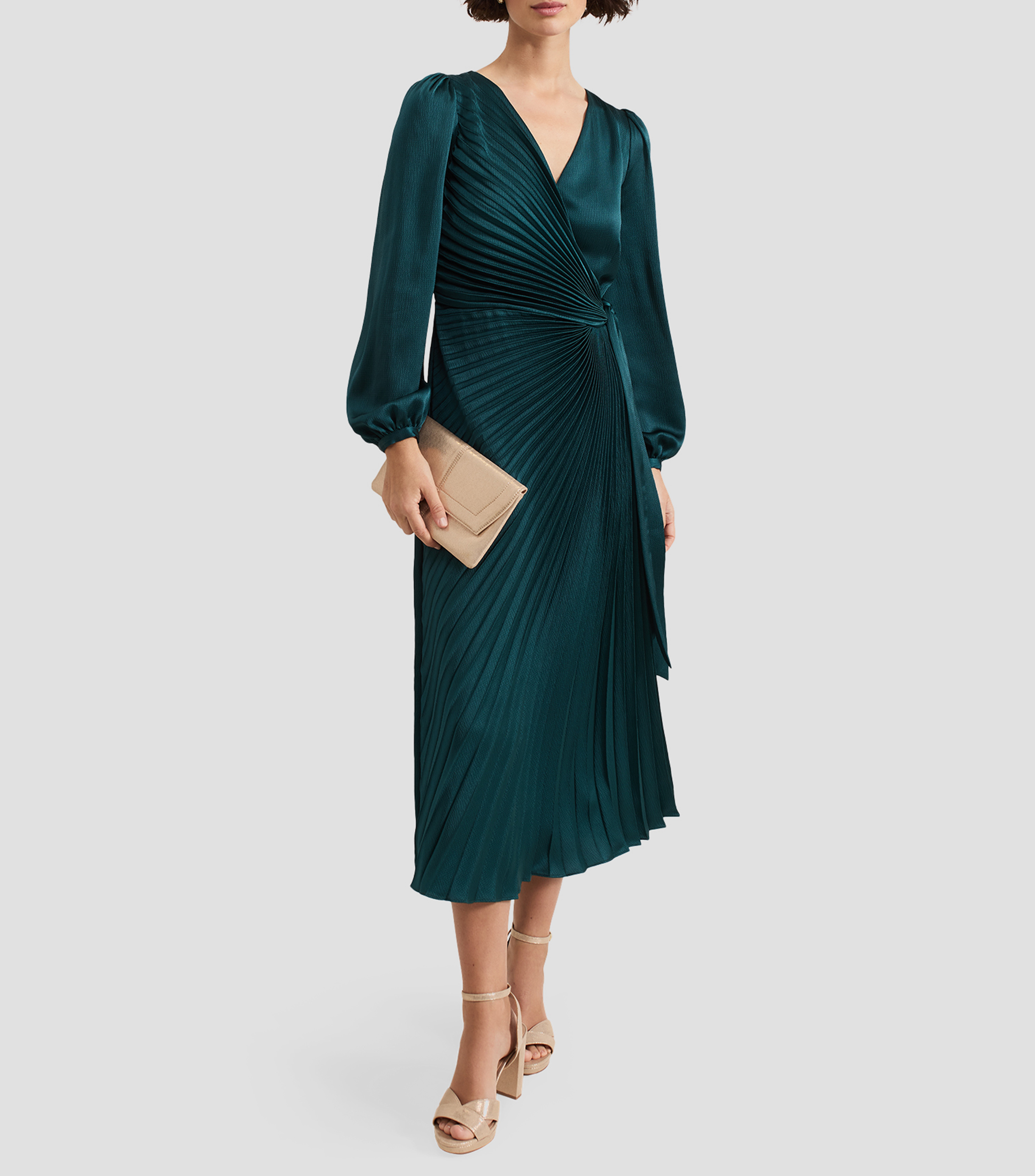 Vestido Midi manga larga Mujer